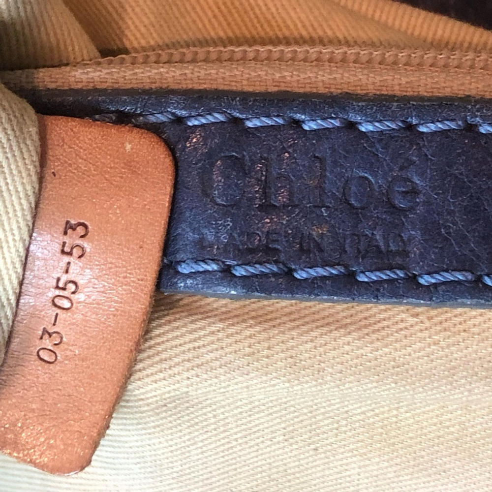 CHLOE Paddington Navy Blue Leather Tote Hand Bag CHLOE Padlock - Picture 17 of 17